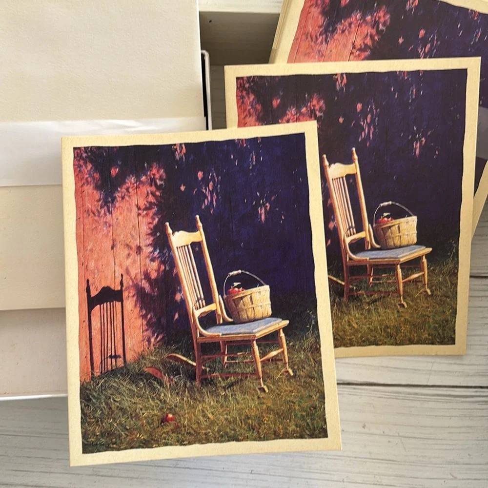 Vintage Bookmark Deluxe Note Cards Sitting In The Sun by Ned Young 16 Pieces
